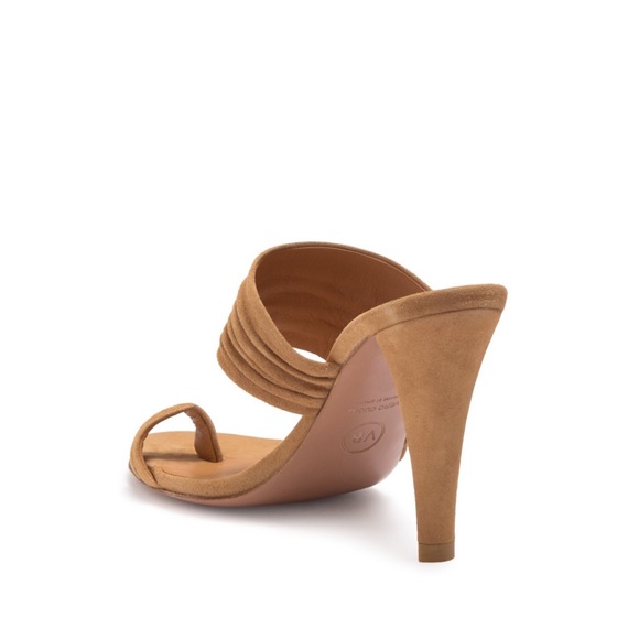 NIB Veronica Beard Orla Scrunched Suede Sandal - Picture 8 of 14